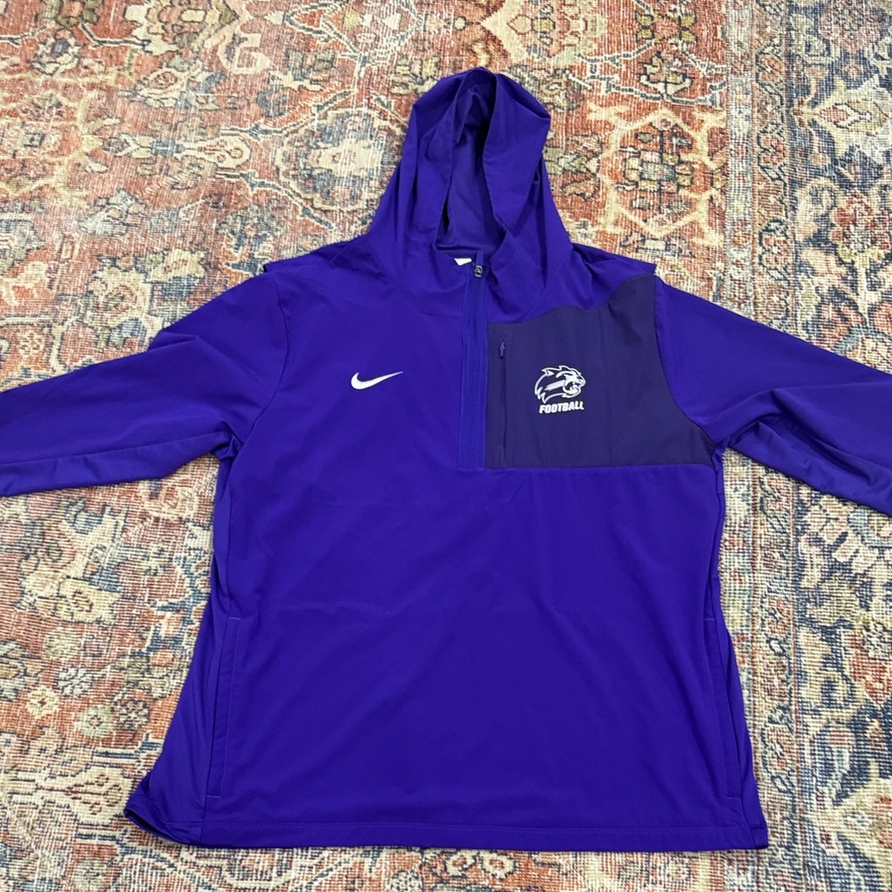Nike Dri Fit Lightweight Purple WCU Football Pullover Hoodie. Never Worn